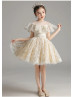 Beaded Lace Tulle Adorable Flower Girl Dress